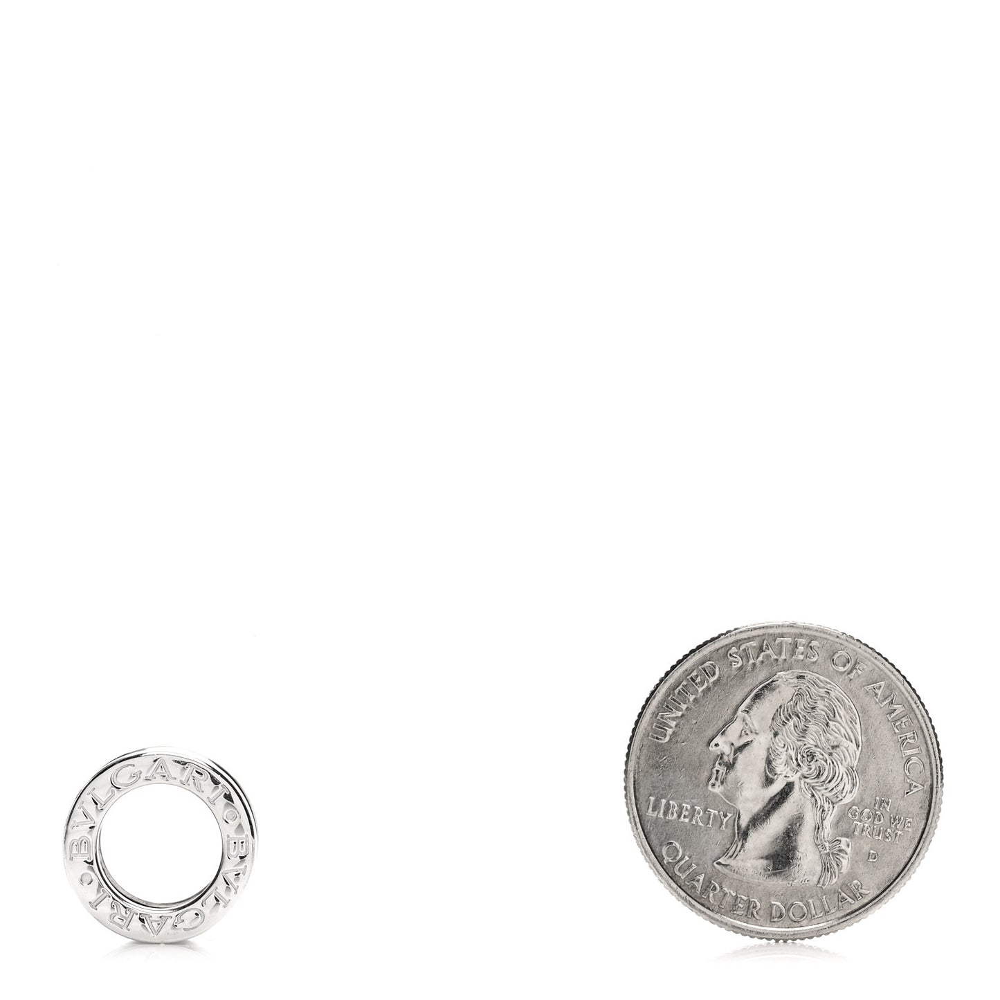 18K White Gold B.Zero1 Pendant