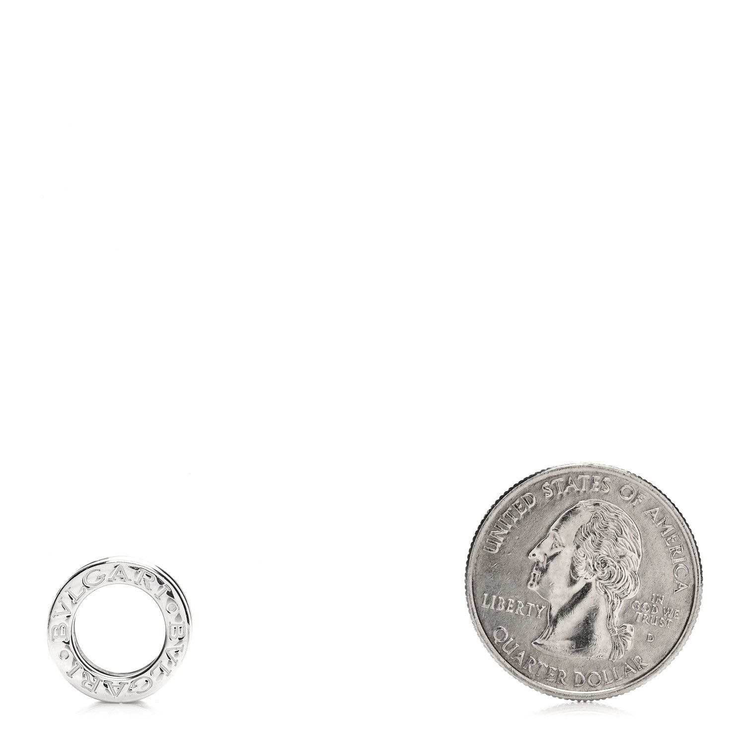 Bulgari 18K White Gold B.Zero1 Pendant 2 of 3