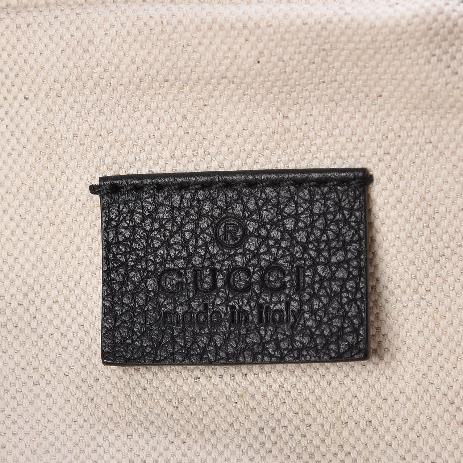 Gucci Grained Calfskin Logo Belt Bag Black 6 of 7
