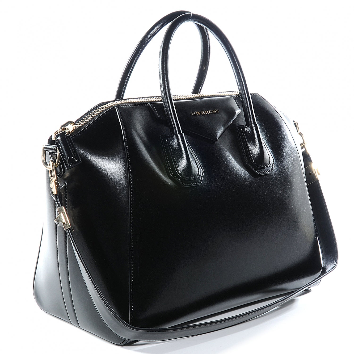 Givenchy Shiny Lord Calfskin Medium Antigona Black 6 of 8