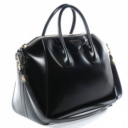 Givenchy Shiny Lord Calfskin Medium Antigona Black 6 of 8