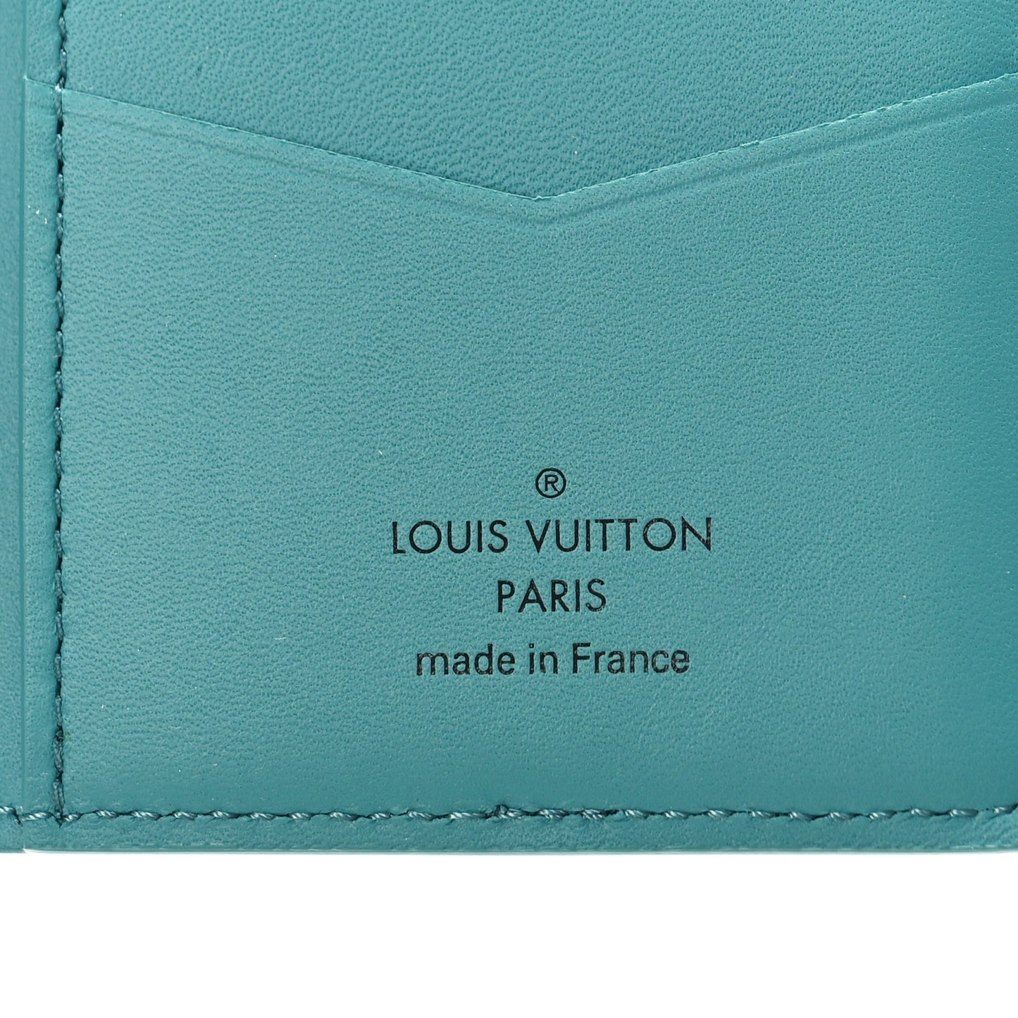 Damier Checkerboard Pocket Organizer Teal