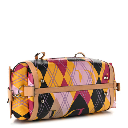 Christian Dior Coated Canvas Harlequin Boston Bag Multicolor 4 of 10