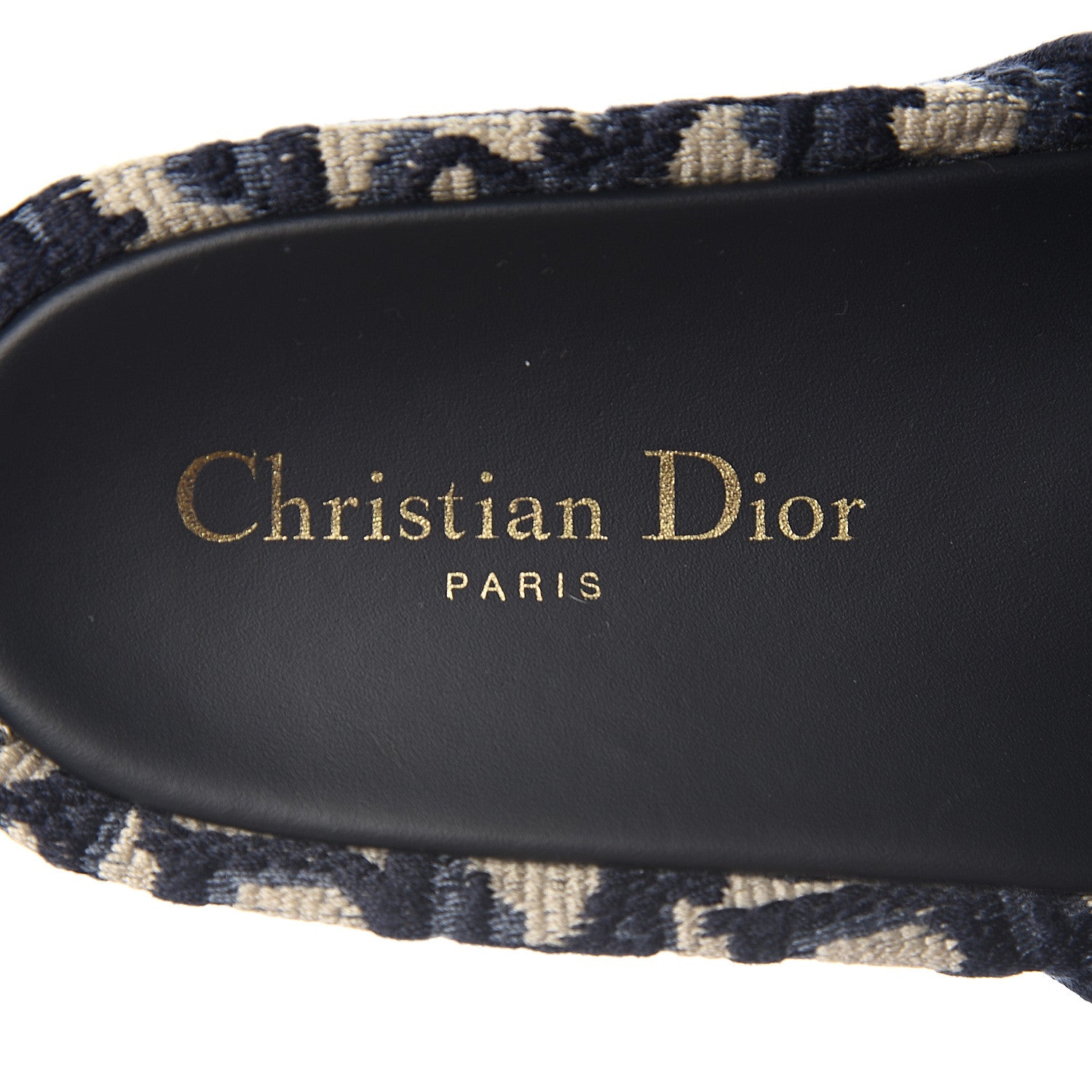 Christian Dior Oblique D-Way Platform Sandal 37 Deep Blue 7 of 9