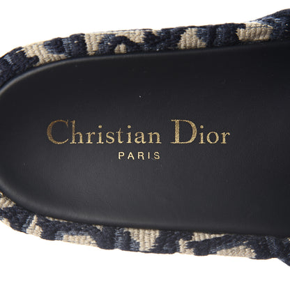 Christian Dior Oblique D-Way Platform Sandal 37 Deep Blue 7 of 9