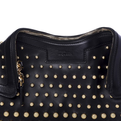 Alexander McQueen Calfskin Studded De Manta Clutch Black 7 of 7