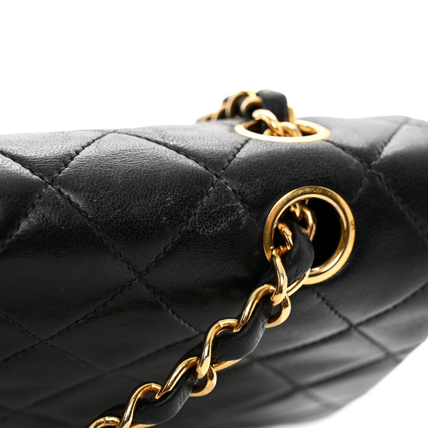 Chanel Lambskin Quilted Medium Double Flap Black 13 of 13