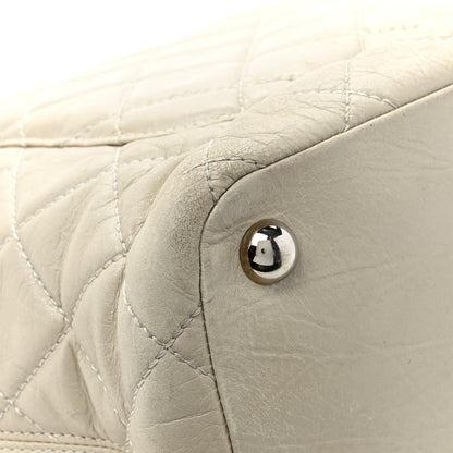 Chanel Aged Calfskin Quilted Large Cotton Club Tote Pearl 14 of 17
