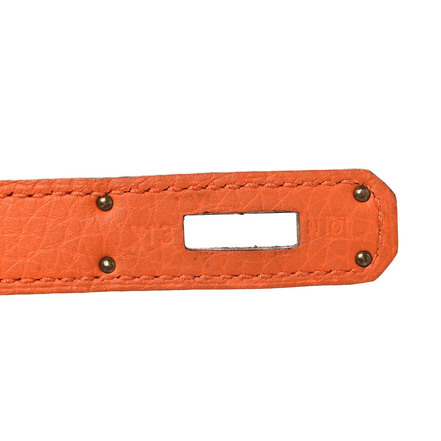 Hermes Taurillon Clemence Kelly Retourne 35 Orange 7 of 14