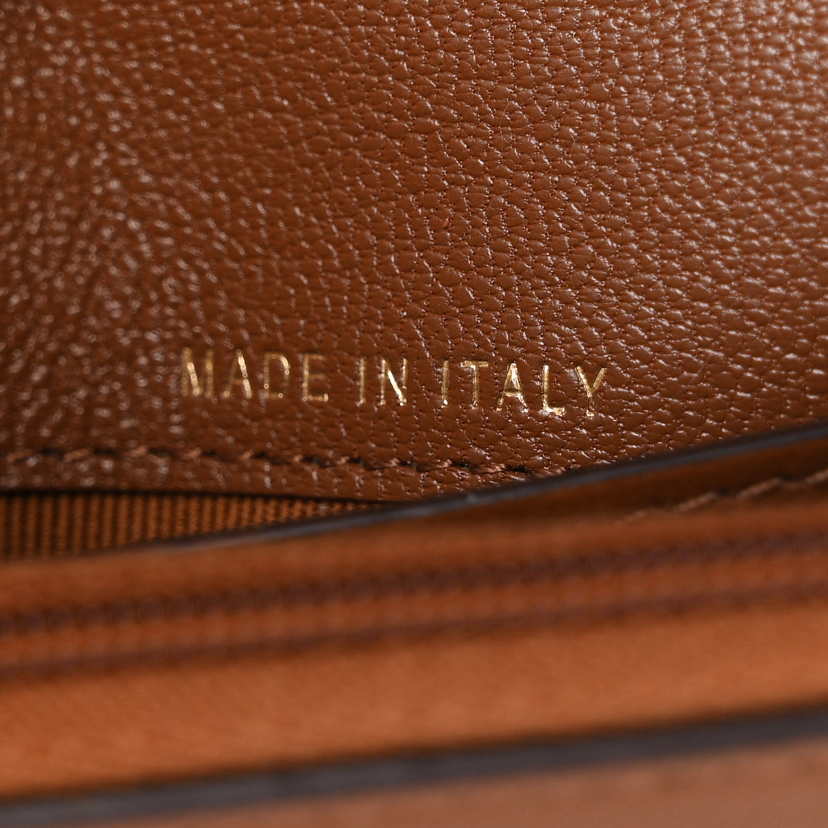 Goatskin CC Flap Card Holder Brown