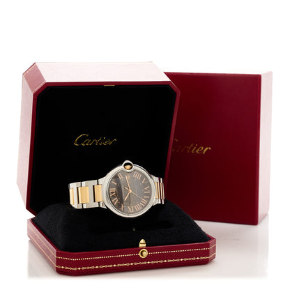 Cartier Stainless Steel 18K Pink Gold 42mm Ballon Bleu De Cartier Automatic Watch Chocolate 5 of 5