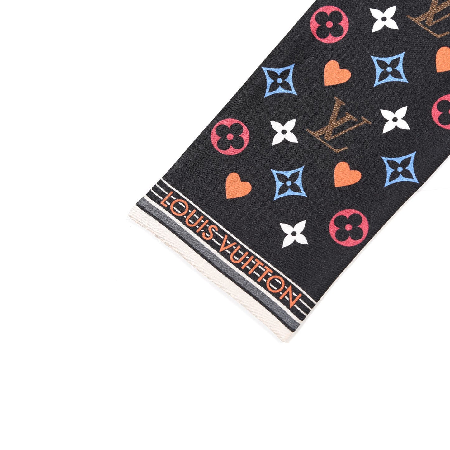 Silk Game On Bandeau Black White
