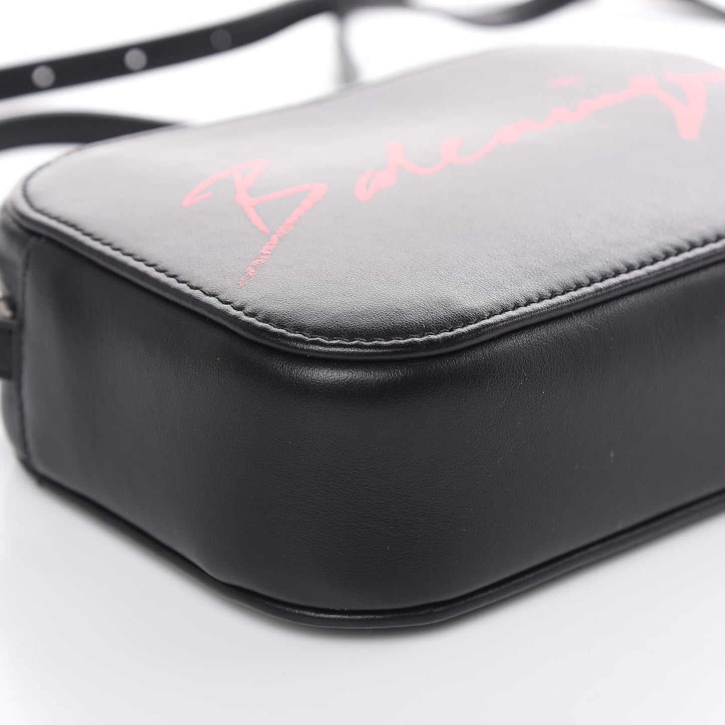 Supple Calfskin Signature Logo XS Everyday Camera Bag Black