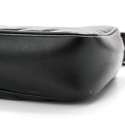 Saint Laurent Calfskin Matelasse Monogram Monochrome Lou Camera Bag Black 9 of 14