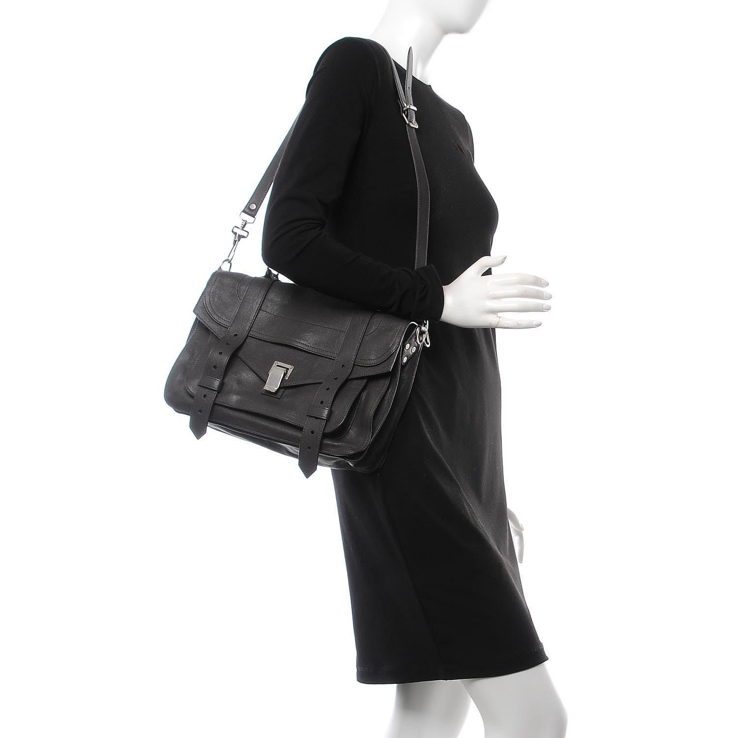 Proenza Schouler Lambskin Medium PS1 Satchel Pepe 2 of 8
