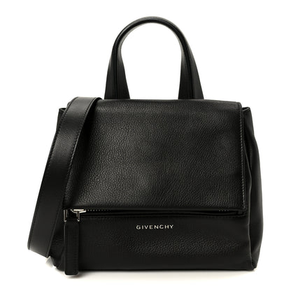 Givenchy Waxy Grained Calfskin Mini Pandora Pure Flap Bag Black 1 of 11