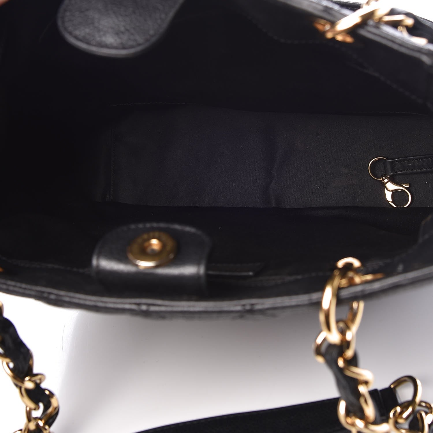 Chanel Caviar Quilted Petit Shopping Tote PST Black 5 of 12