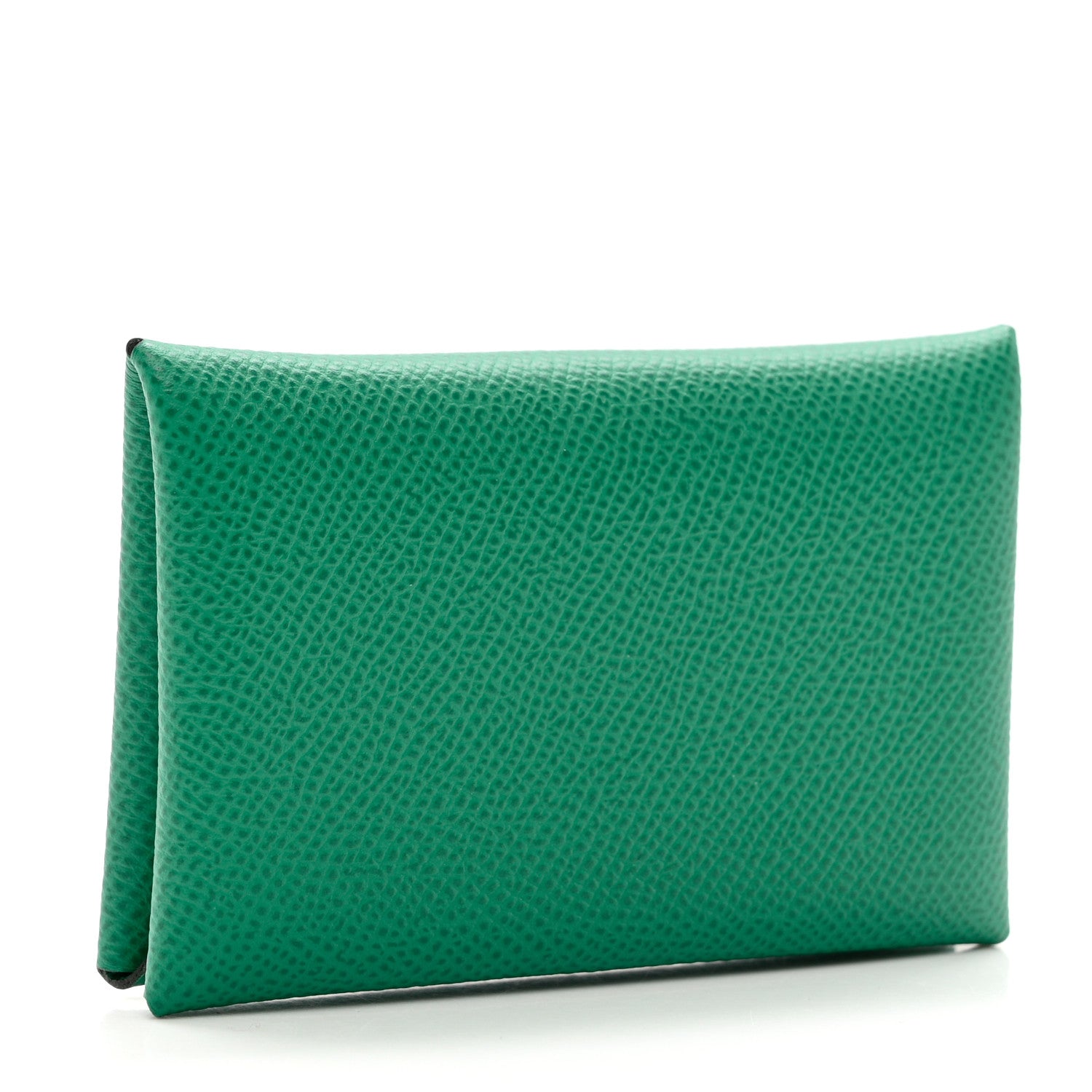 Hermes Epsom Calvi Card Case Vert Jade 3 of 6