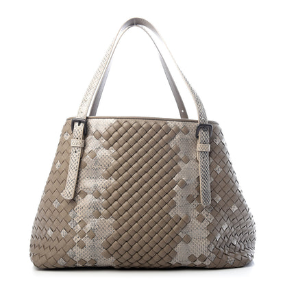 Bottega Veneta Nappa Ayers Intrecciato Medium Seamless Tote Limestone 1 of 9
