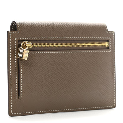 Hermes Epsom Kelly Pocket Compact Wallet Etoupe 3 of 7