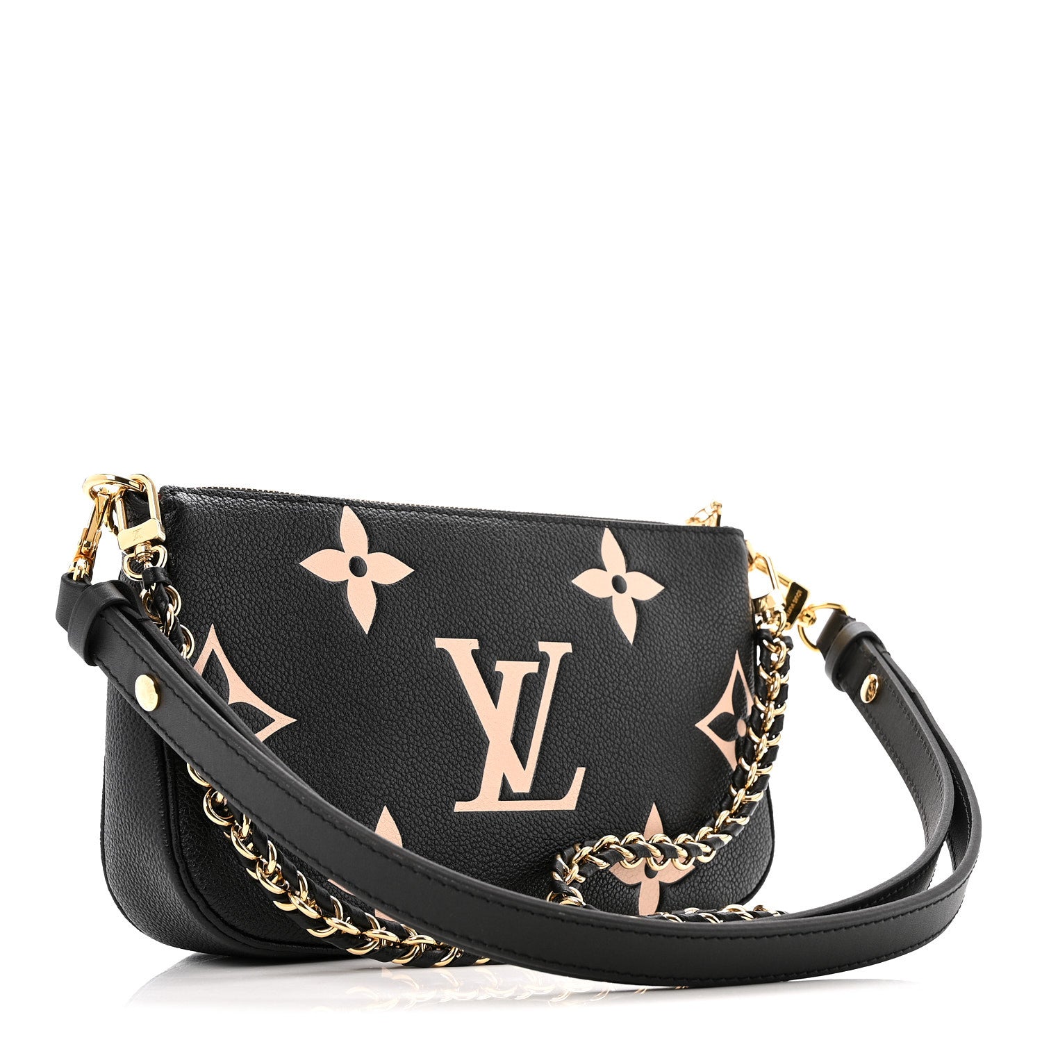 Louis Vuitton Empreinte Monogram Giant Multi Pochette Accessories Black Beige 3 of 12