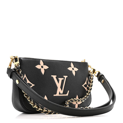 Louis Vuitton Empreinte Monogram Giant Multi Pochette Accessories Black Beige 3 of 12