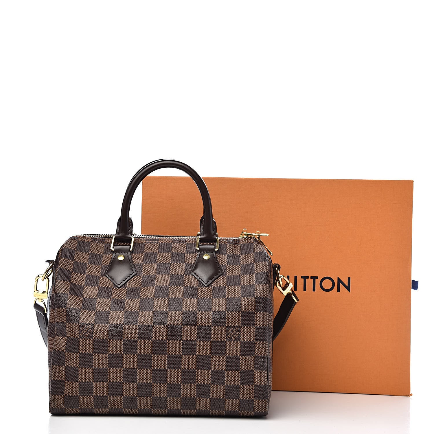 Louis Vuitton Damier Ebene Speedy Bandouliere 25 11 of 11