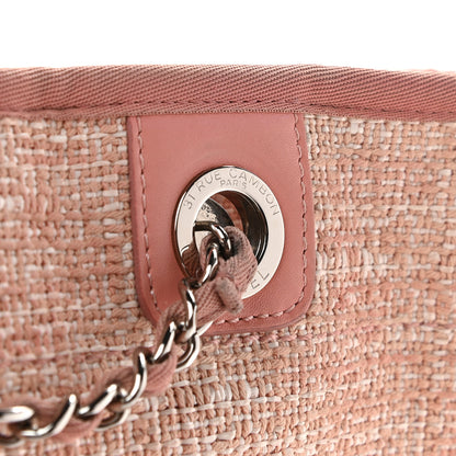 Chanel Straw Lurex Small Deauville Tote Pink 11 of 11