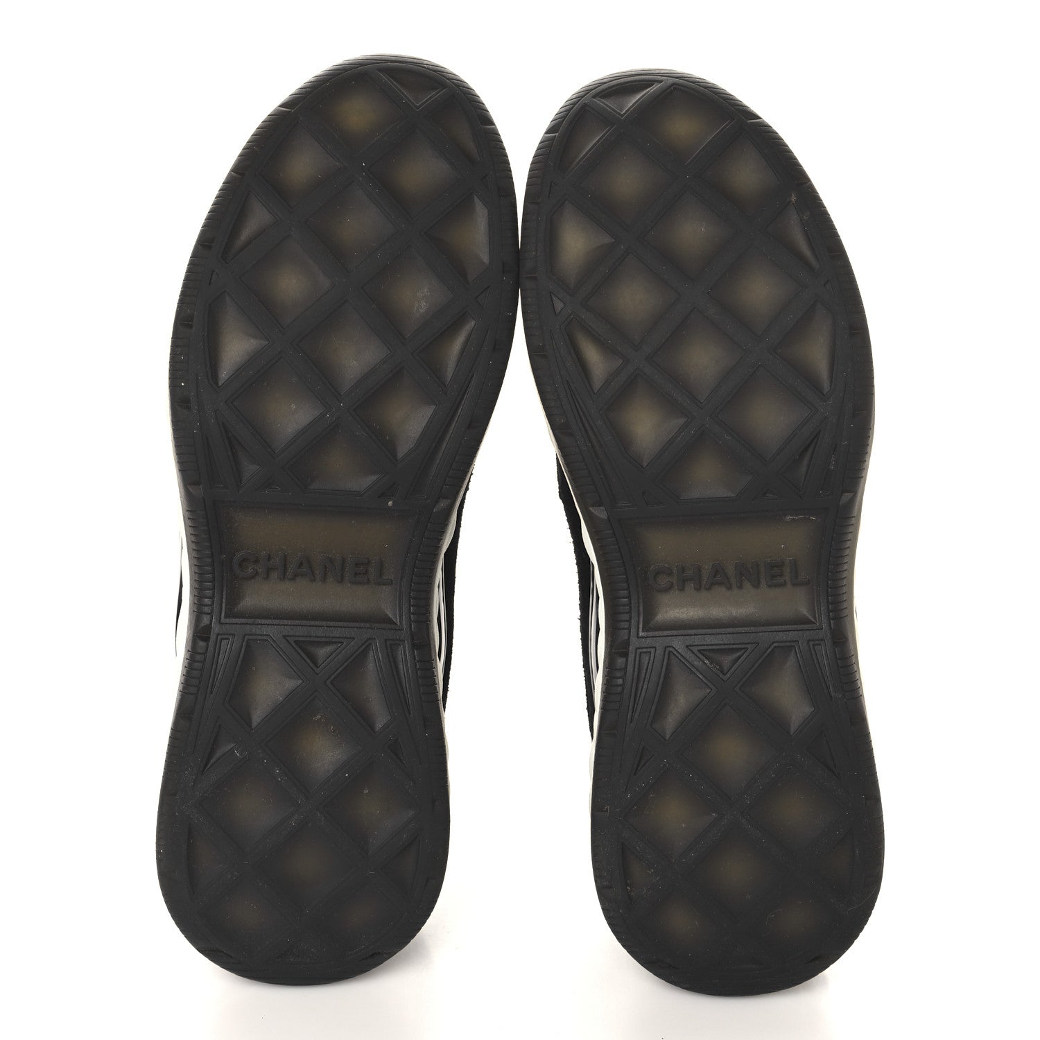 Chanel Velvet Calfskin Mixed Fibers CC Sneakers 40 Black 6 of 11