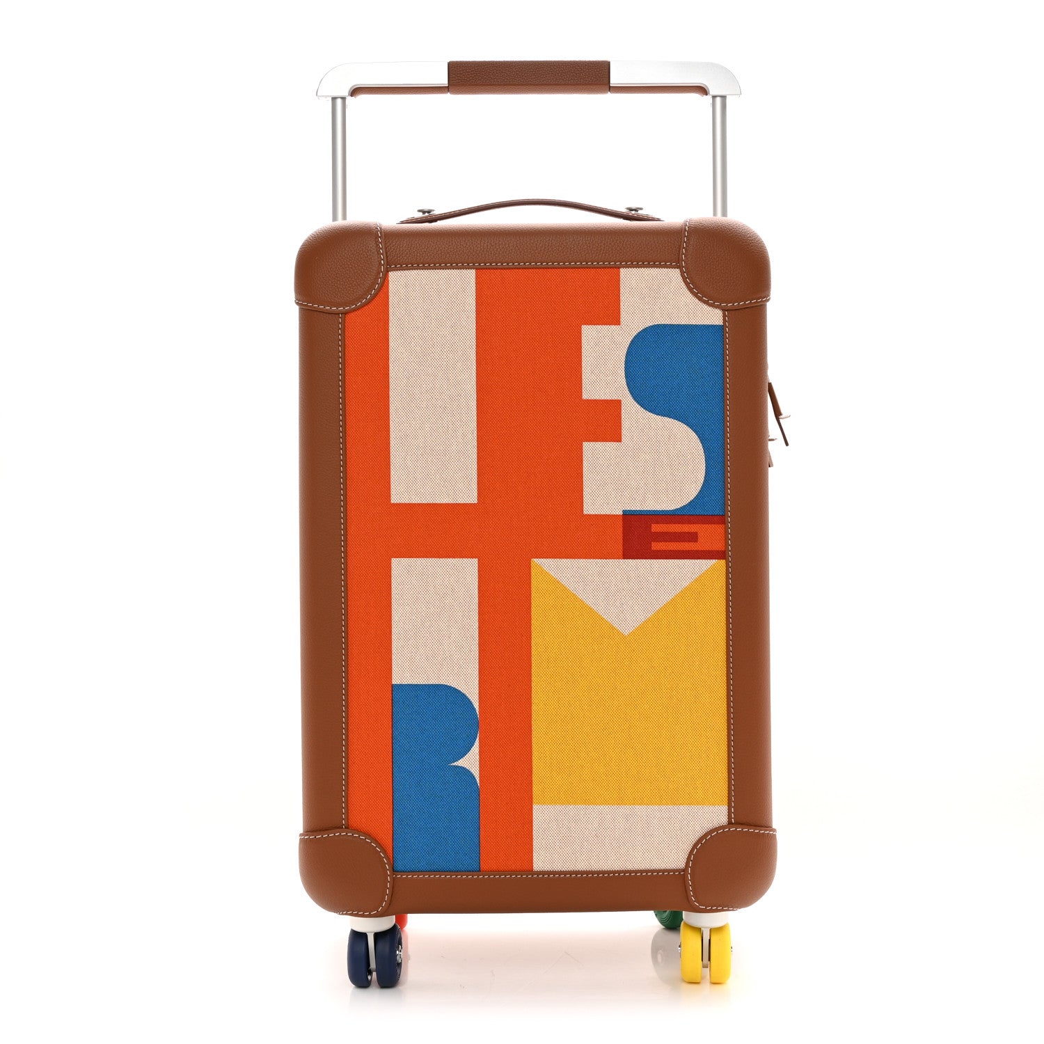 Hermes Canvas Taurillon Regate RMS Rolling Trolley Luggage Multicolor 1 of 14