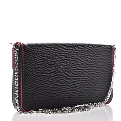 Louis Vuitton Epi Pochette Felicie Black Hot Pink 3 of 8