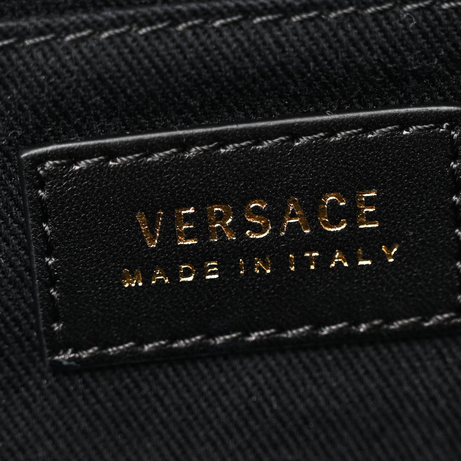 Versace Nappa Barocco Printed Quilted Vanitas Medea Belt Bag Black 6 of 10