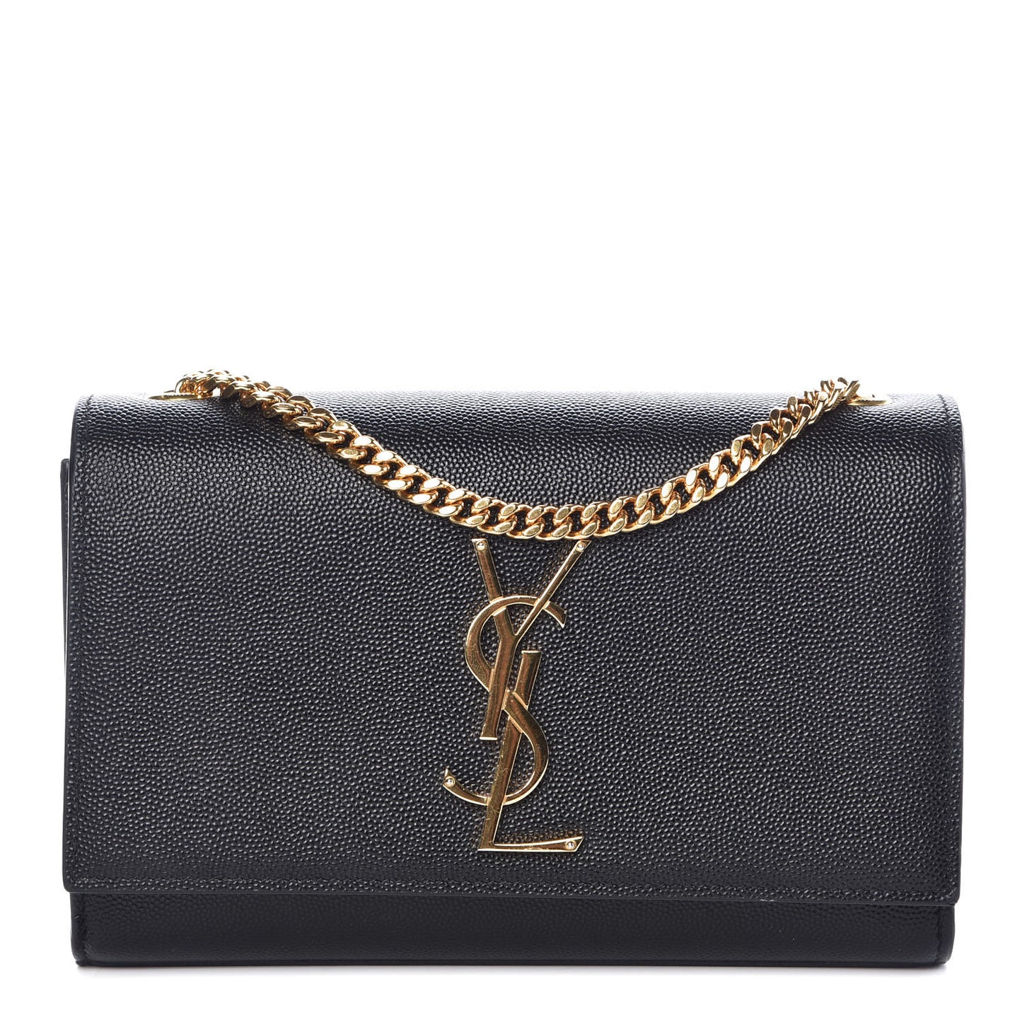 Grain De Poudre Small Monogram Kate Satchel Black