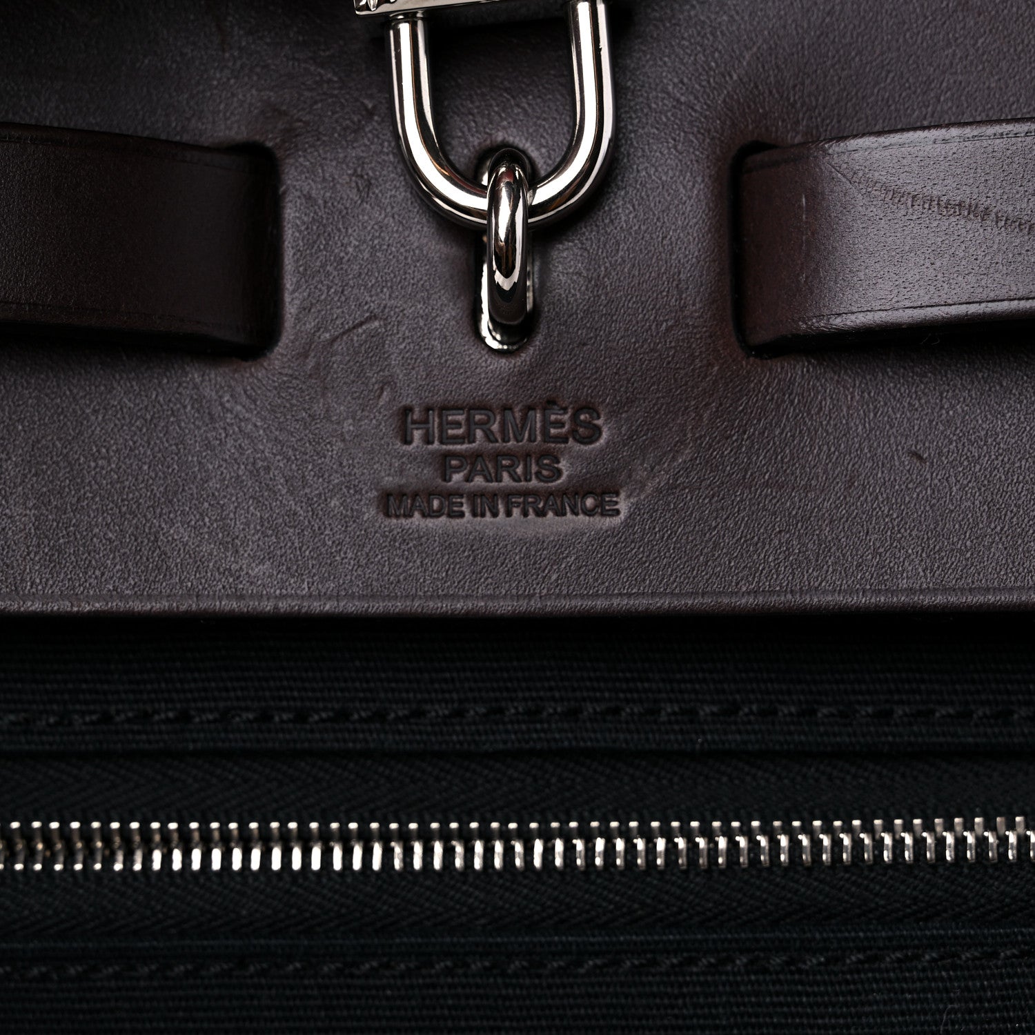 Hermes Toile Vache Hunter Herbag Zip 31 PM Black Ebene 6 of 15