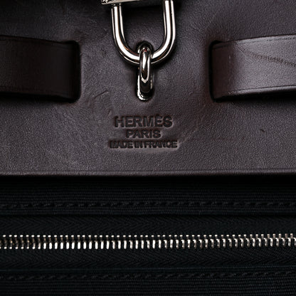 Hermes Toile Vache Hunter Herbag Zip 31 PM Black Ebene 6 of 15