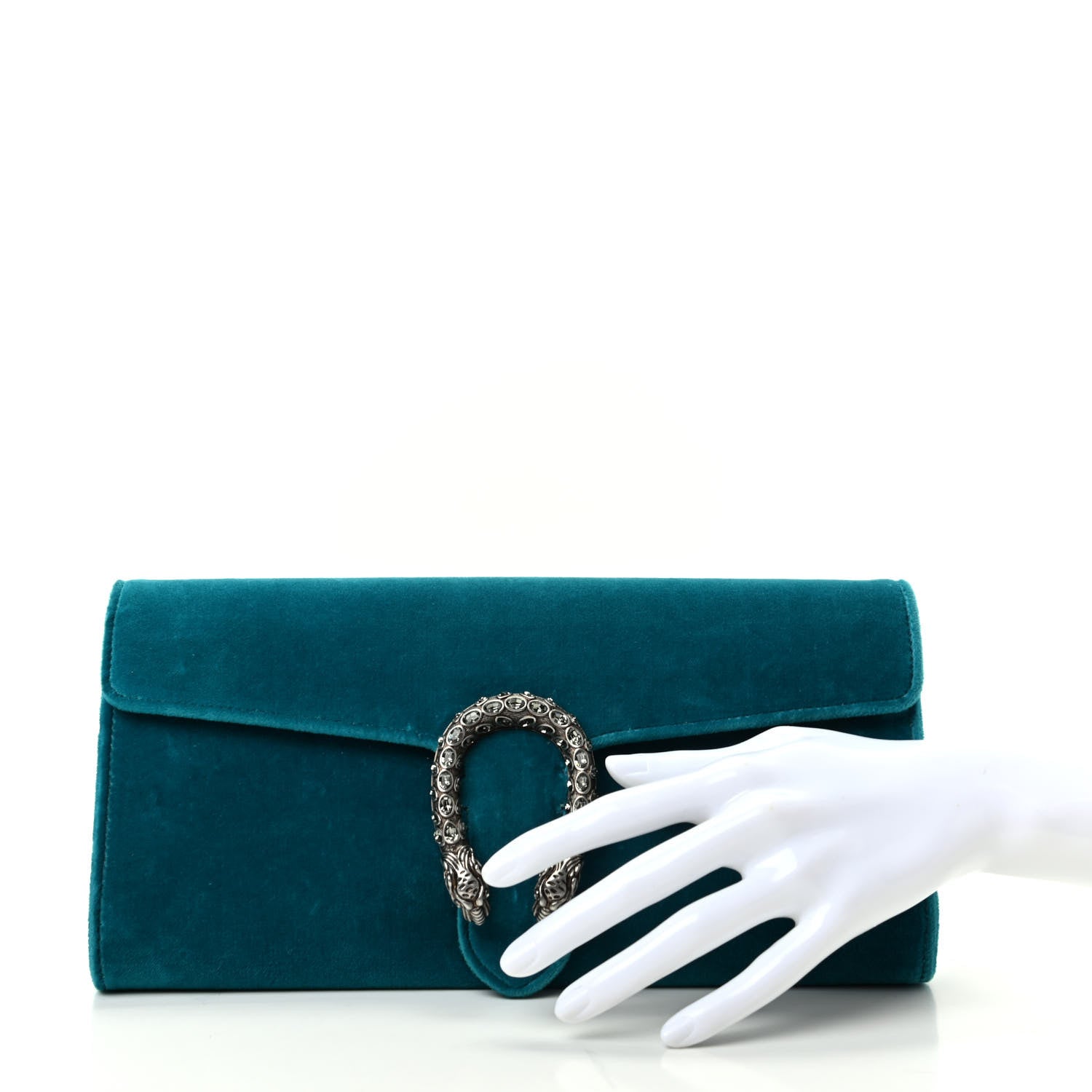 Gucci Velvet Dionysus Clutch Pavone 2 of 6