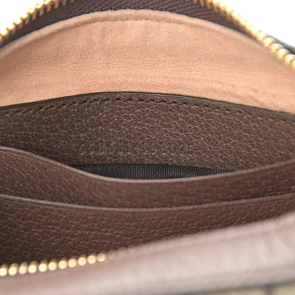Gucci GG Supreme Monogram Textured Calfskin Web Mini Ophidia Half Moon Hobo Beige Ebony New Acero 7 of 11