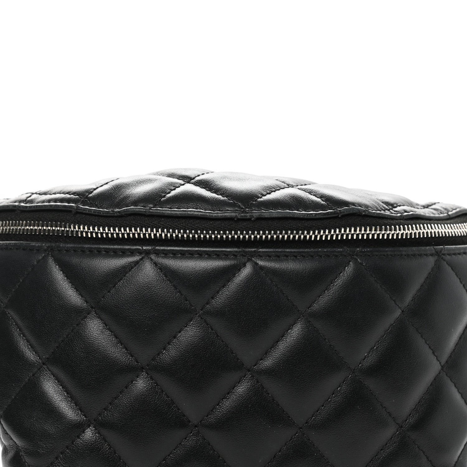 Chanel Lambskin Quilted Waist Belt Bag Black 9 of 16