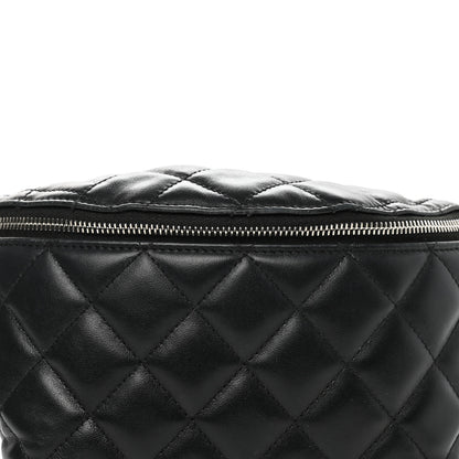 Chanel Lambskin Quilted Waist Belt Bag Black 9 of 16