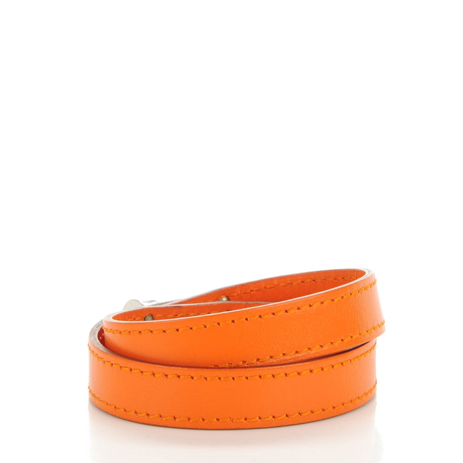 Hermes Box Kelly Double Tour Bracelet S Orange 3 of 7
