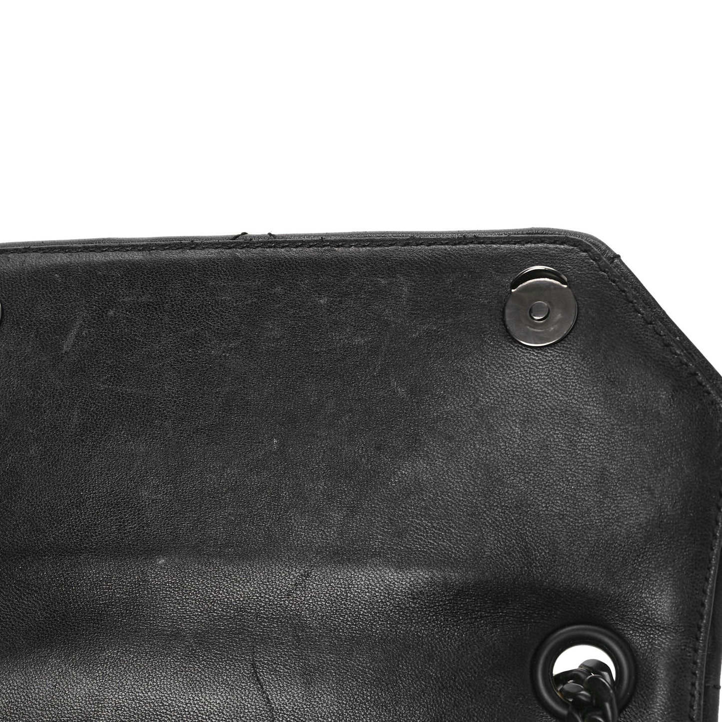 Nappa Triangle Stitched Small Spectrum Bag Black
