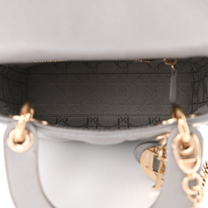 Christian Dior Lambskin Cannage Mini Lady Dior Grey 5 of 9