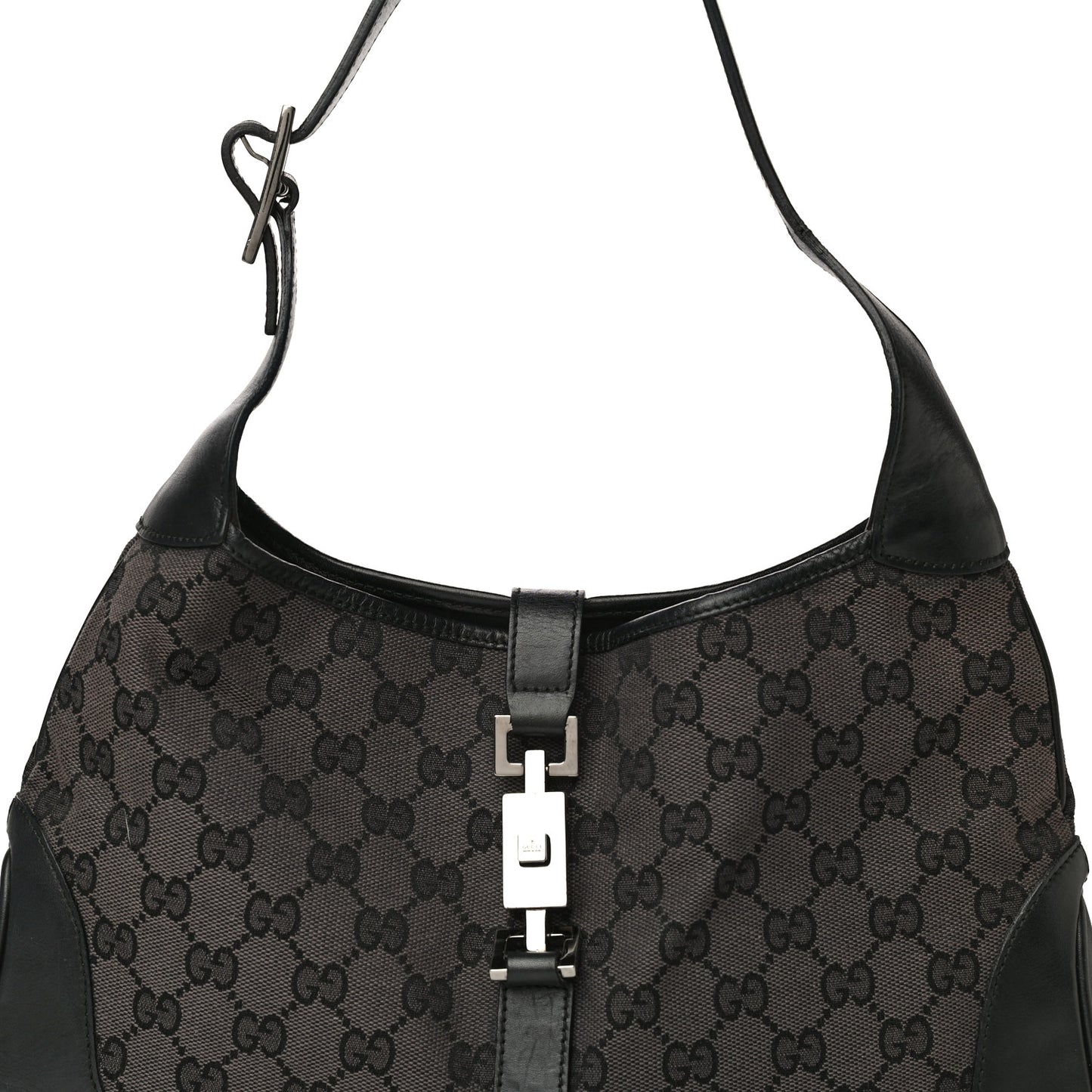 Monogram Small Jackie O Hobo Black