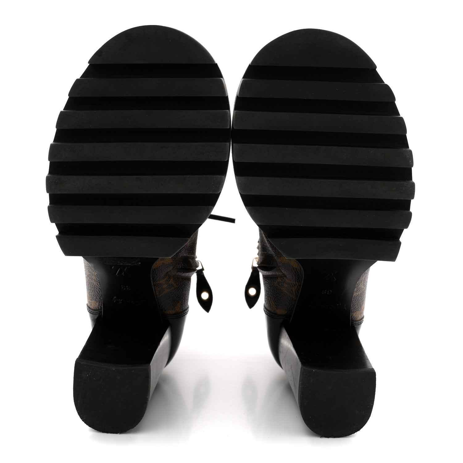 Louis Vuitton Patent Calfskin Monogram Star Trail Ankle Boots 39 Black 6 of 11