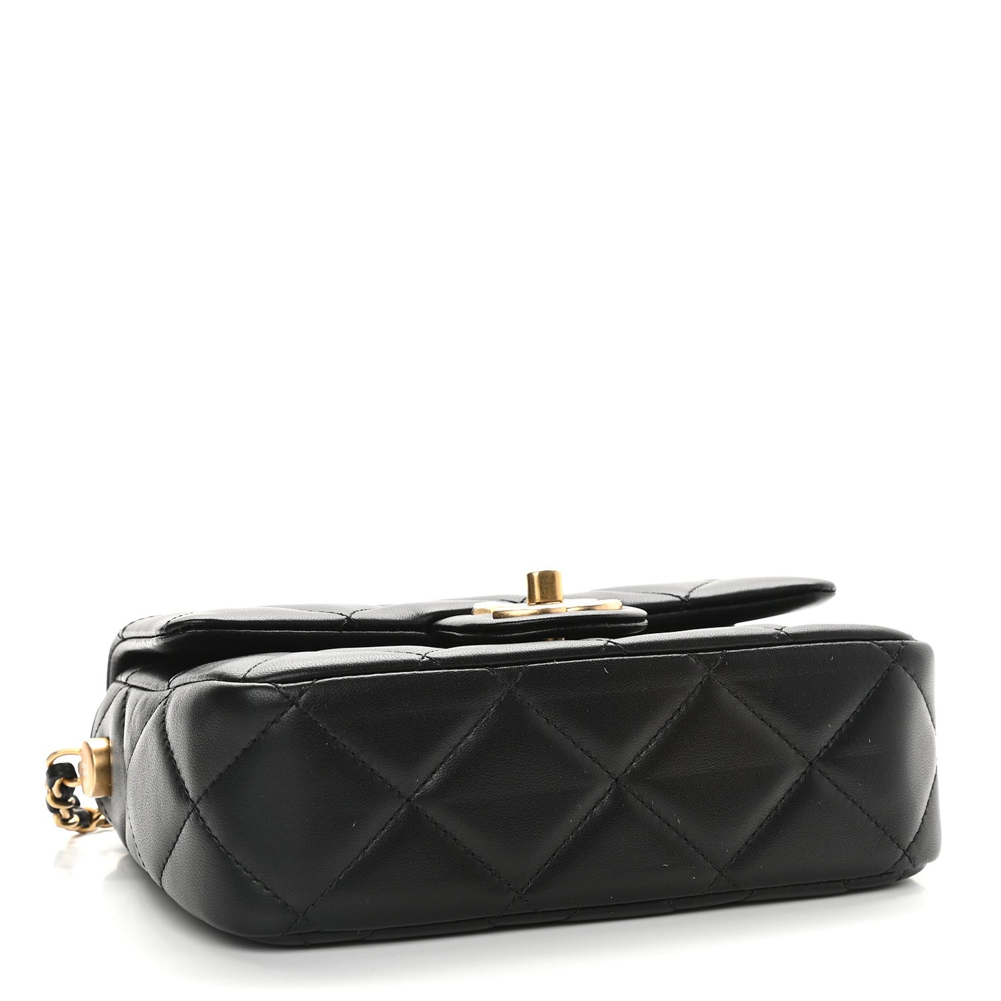 Lambskin Quilted Mini My Perfect Flap Black