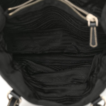 Prada Tessuto Nylon Saffiano Tote Black 7 of 10