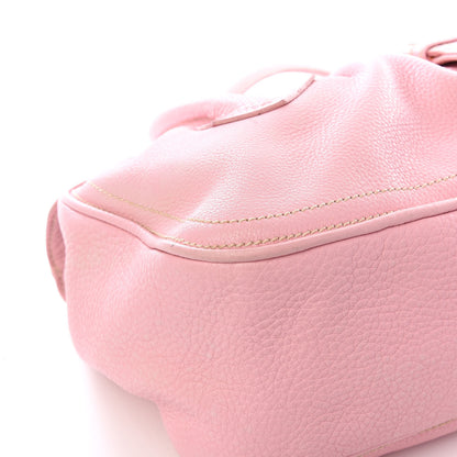 Celine Pebbled Calfskin Shoulder Bag Pink 6 of 12