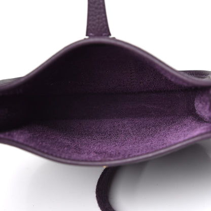 Hermes Taurillon Clemence Evelyne TPM Raisin 5 of 10