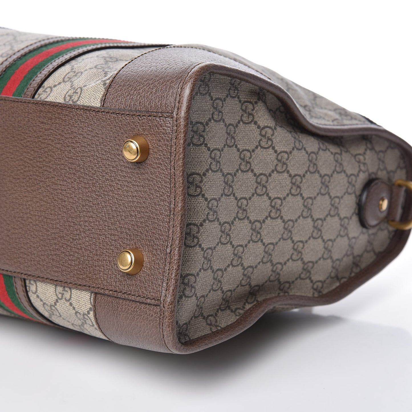 Soft GG Supreme Monogram Web Neo Vintage Duffle Bag Beige New Acero Crop