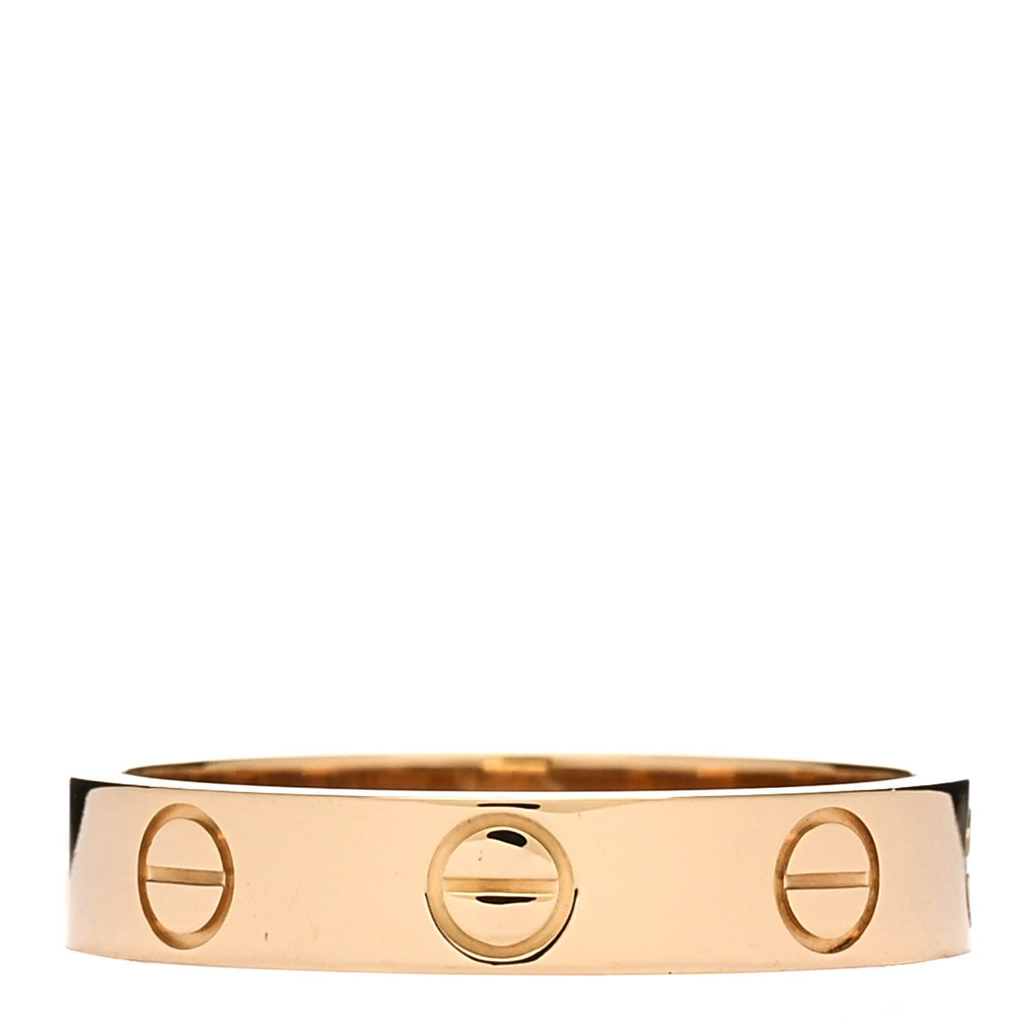 Cartier 18K Yellow Gold 3.5mm LOVE Wedding Band Ring 50 5.25 3 of 5